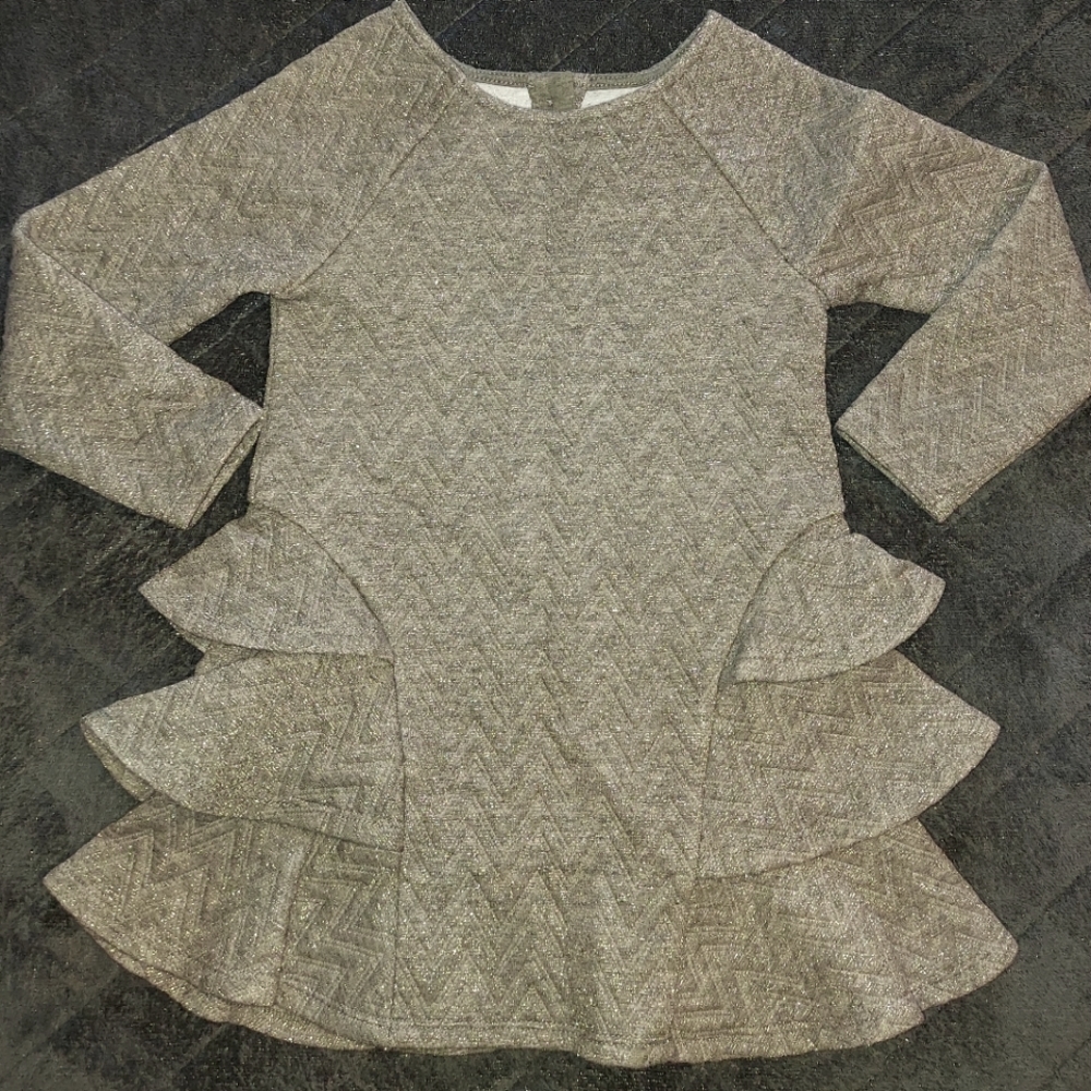 Beautiful Grey and Gold 3T Dress